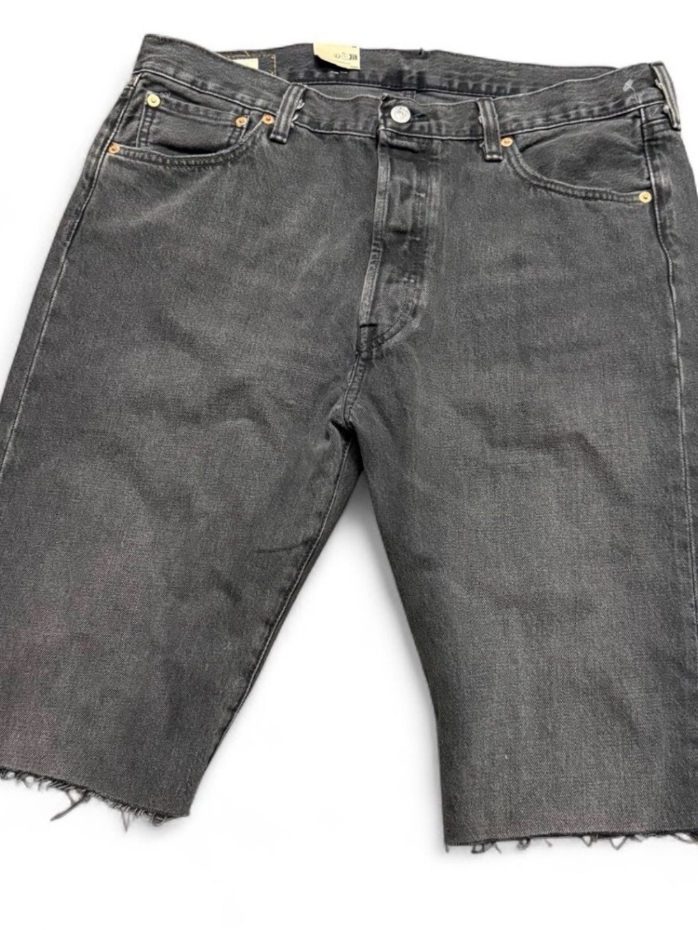 Levi’s 501 Premium Black Denim Cutoff Bermuda Shorts W36